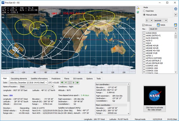 PreviSat(卫星跟踪工具)v4.0.8.1 免费分享