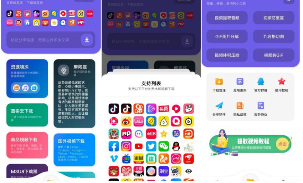 全网短视频无水印下载 万能下载器V1.2